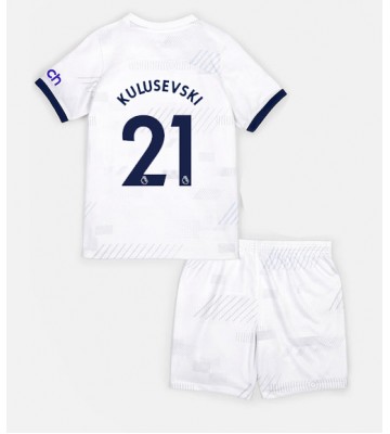Tottenham Hotspur Dejan Kulusevski #21 Hjemmebanesæt Børn 2023-24 Kort ærmer (+ korte bukser)